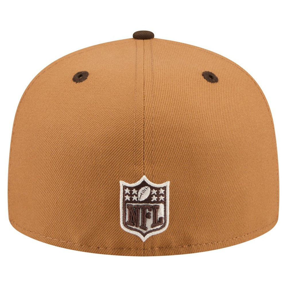 Miami Dolphins New Era Two-Tone Walnut 59FIFTY Fitted Hat Light Brown/Dark Brown | NFL