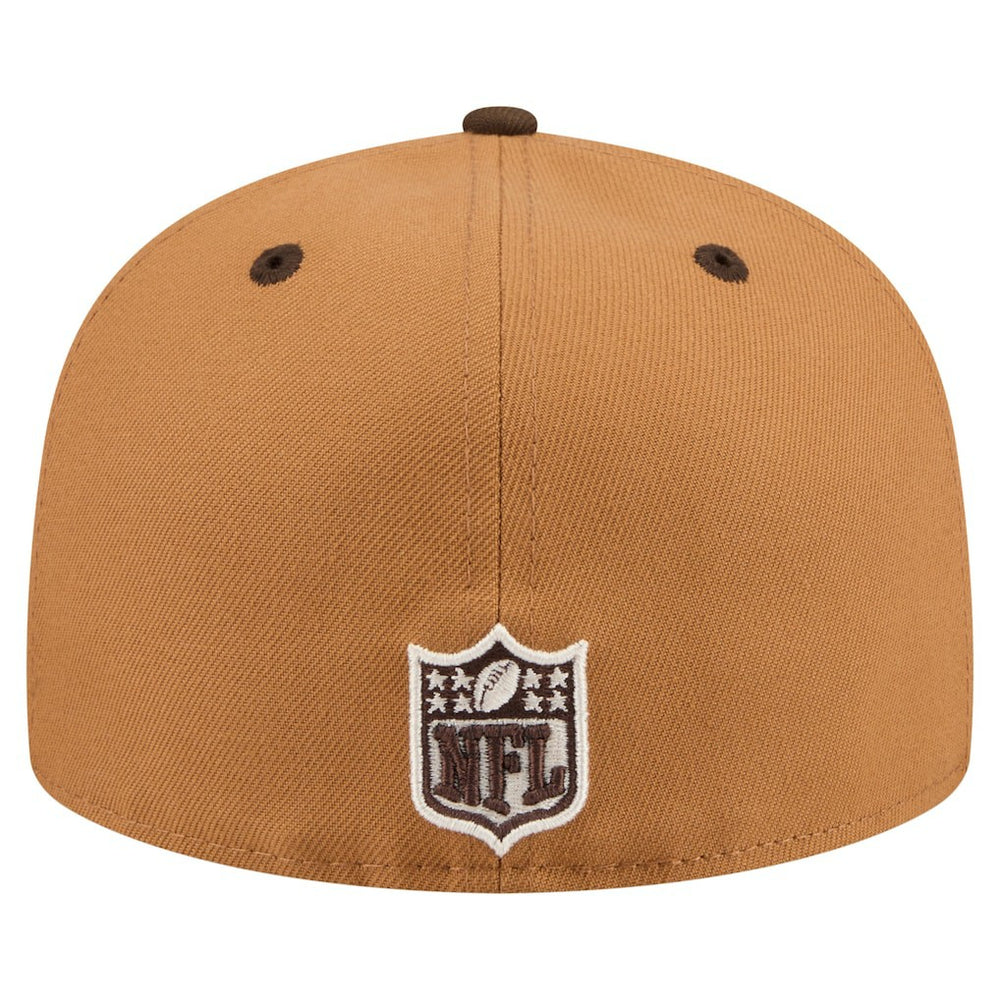 Minnesota Vikings New Era Two-Tone Walnut 59FIFTY Fitted Hat Light Brown/Dark Brown | NFL