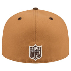 Minnesota Vikings New Era Two-Tone Walnut 59FIFTY Fitted Hat Light Brown/Dark Brown | NFL