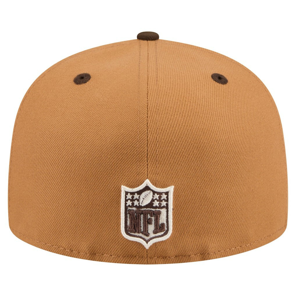 New Orleans Saints New Era Two-Tone Walnut 59FIFTY Fitted Hat Light Brown/Dark Brown | NFL