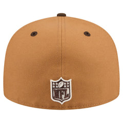 New York Giants New Era Two-Tone Walnut 59FIFTY Fitted Hat Light Brown/Dark Brown | NFL
