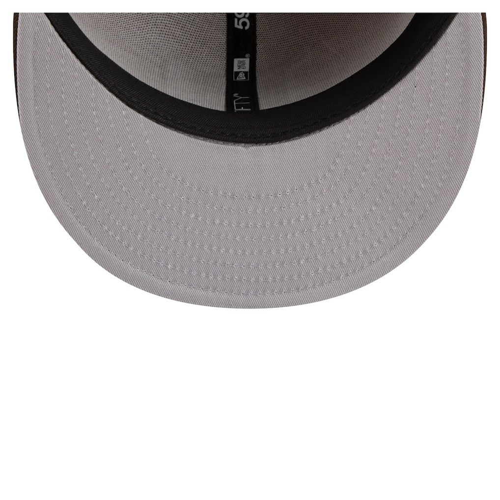 New York Giants New Era Two-Tone Walnut 59FIFTY Fitted Hat Light Brown/Dark Brown | NFL