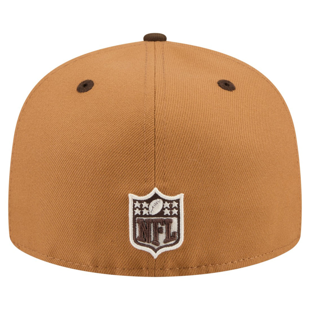 New York Jets New Era Two-Tone Walnut 59FIFTY Fitted Hat Light Brown/Dark Brown | NFL