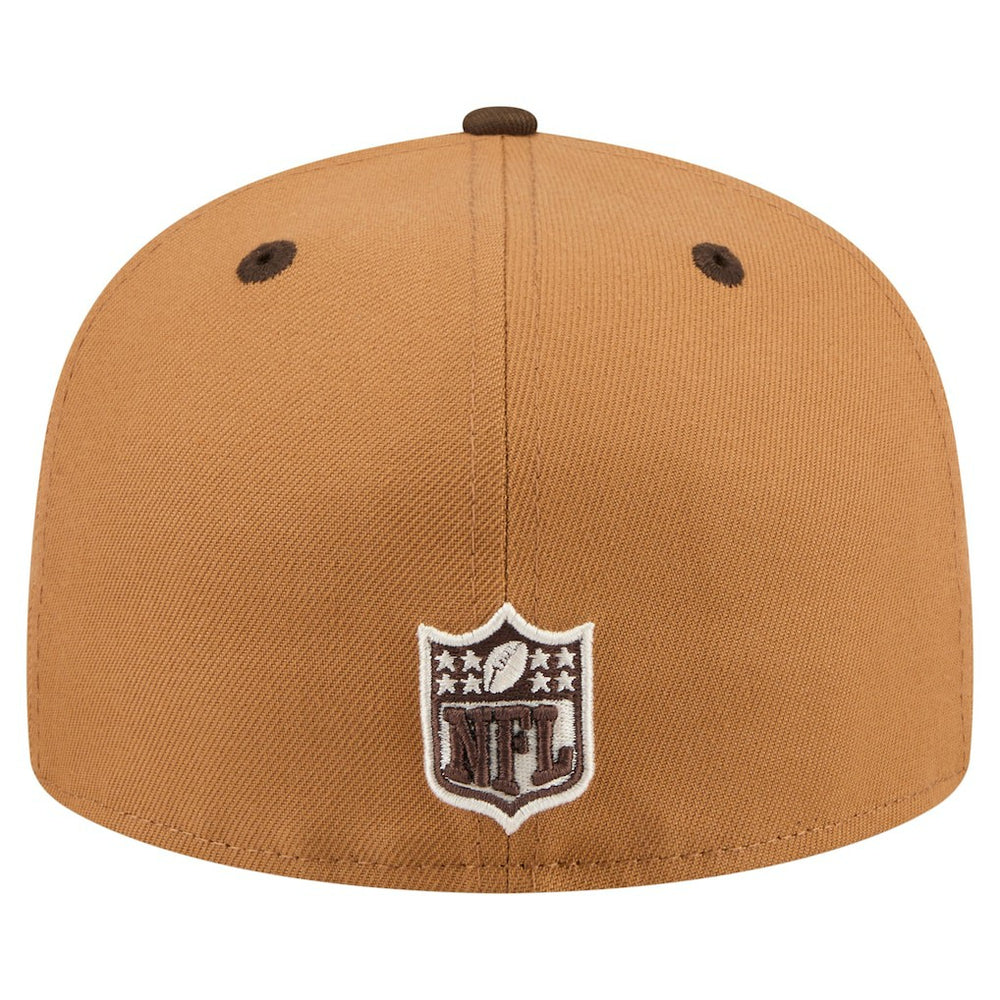 Philadelphia Eagles New Era Two-Tone Walnut 59FIFTY Fitted Hat Light Brown/Dark Brown | NFL