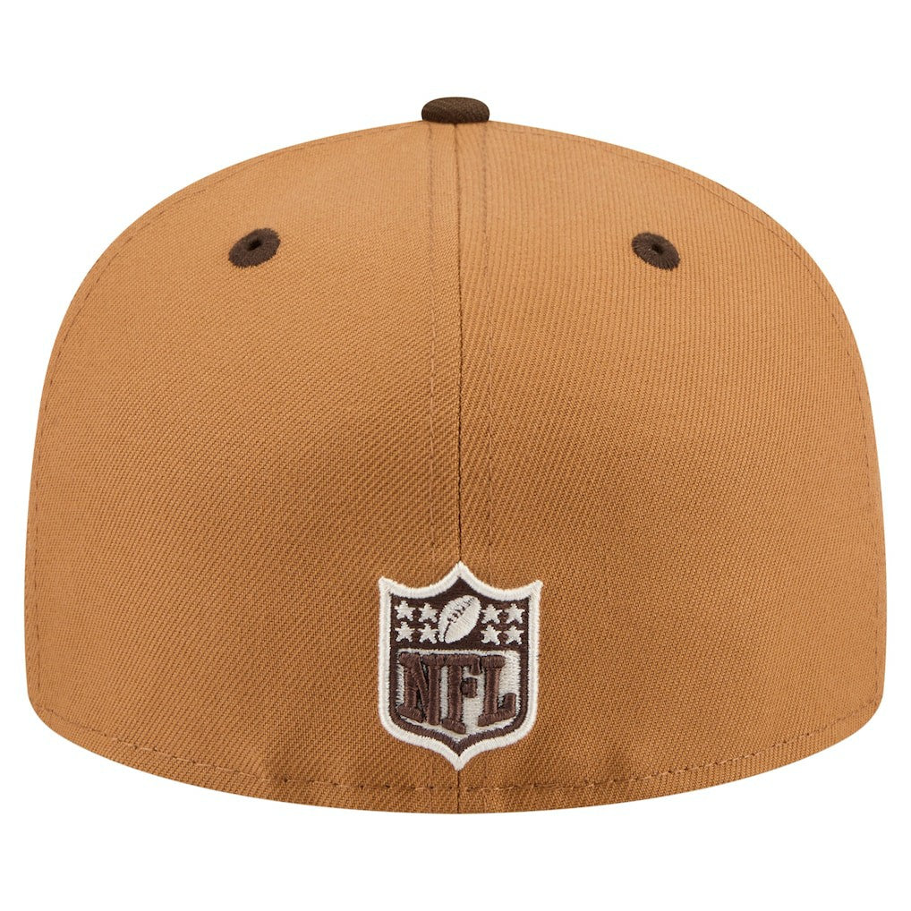 San Francisco 49ers New Era Two-Tone Walnut 59FIFTY Fitted Hat Light Brown/Dark Brown | NFL