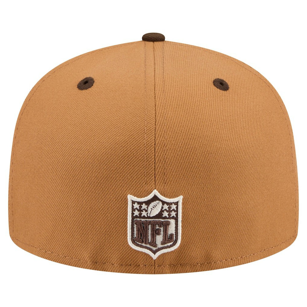 San Francisco 49ers New Era Two-Tone Walnut 59FIFTY Fitted Hat Light Brown/Dark Brown | NFL