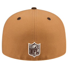 San Francisco 49ers New Era Two-Tone Walnut 59FIFTY Fitted Hat Light Brown/Dark Brown | NFL