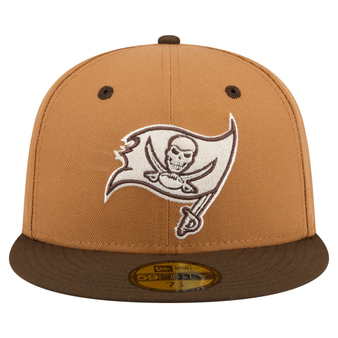 Tampa Bay Buccaneers New Era Two-Tone Walnut 59FIFTY Fitted Hat Light Brown/Dark Brown | NFL