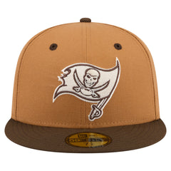 Tampa Bay Buccaneers New Era Two-Tone Walnut 59FIFTY Fitted Hat Light Brown/Dark Brown | NFL