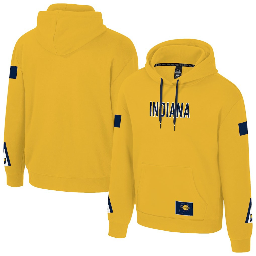 Indiana Pacers Stadium Essentials Unisex NBA Legends City Star Fleece Hoodie Gold - NBA