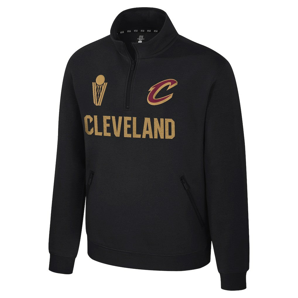 Cleveland Cavaliers Stadium Essentials Unisex First Team Trainer Quarter-Zip Pullover Black - NBA