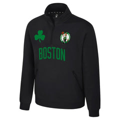 Boston Celtics Stadium Essentials Unisex First Team Trainer Quarter-Zip Pullover Black - NBA