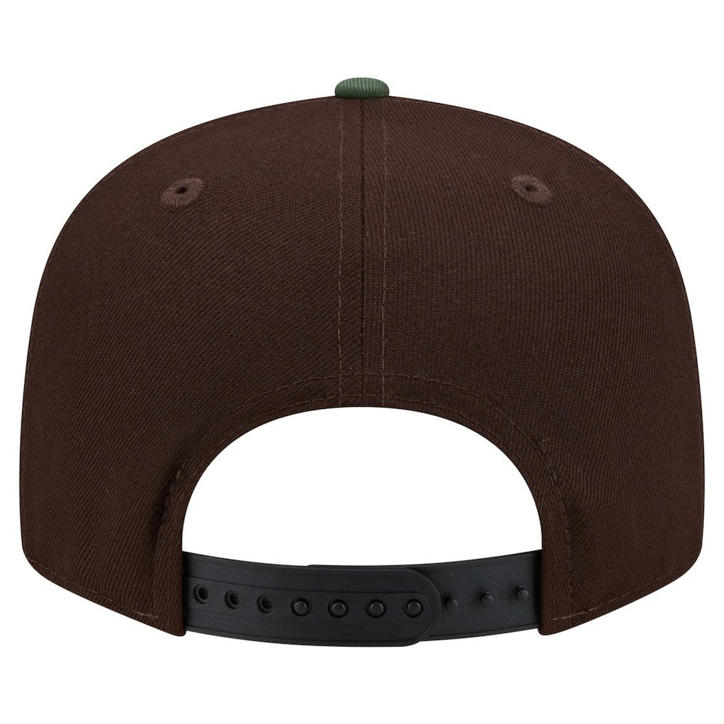 Minnesota Vikings Adult Burnt Wood Camo 9FIFTY Snapback Hat Dark Brown | NFL