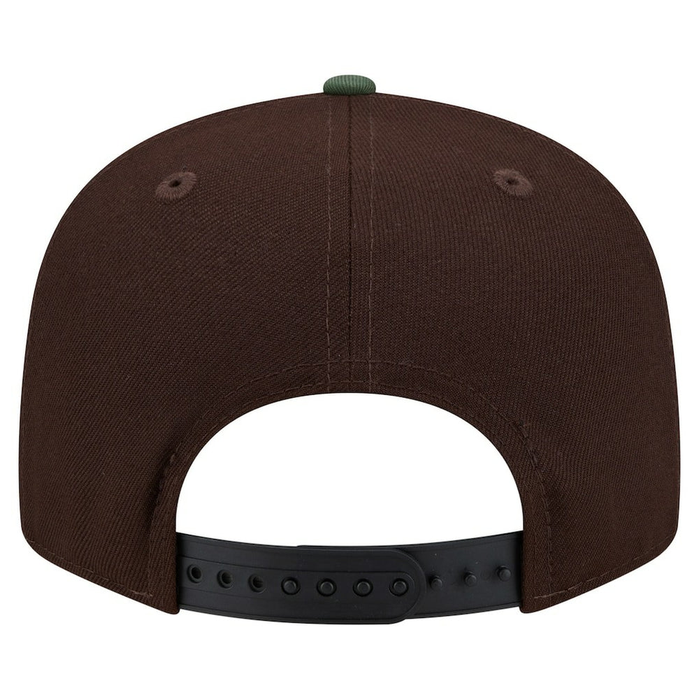 Minnesota Vikings Adult Burnt Wood Camo 9FIFTY Snapback Hat Dark Brown | NFL