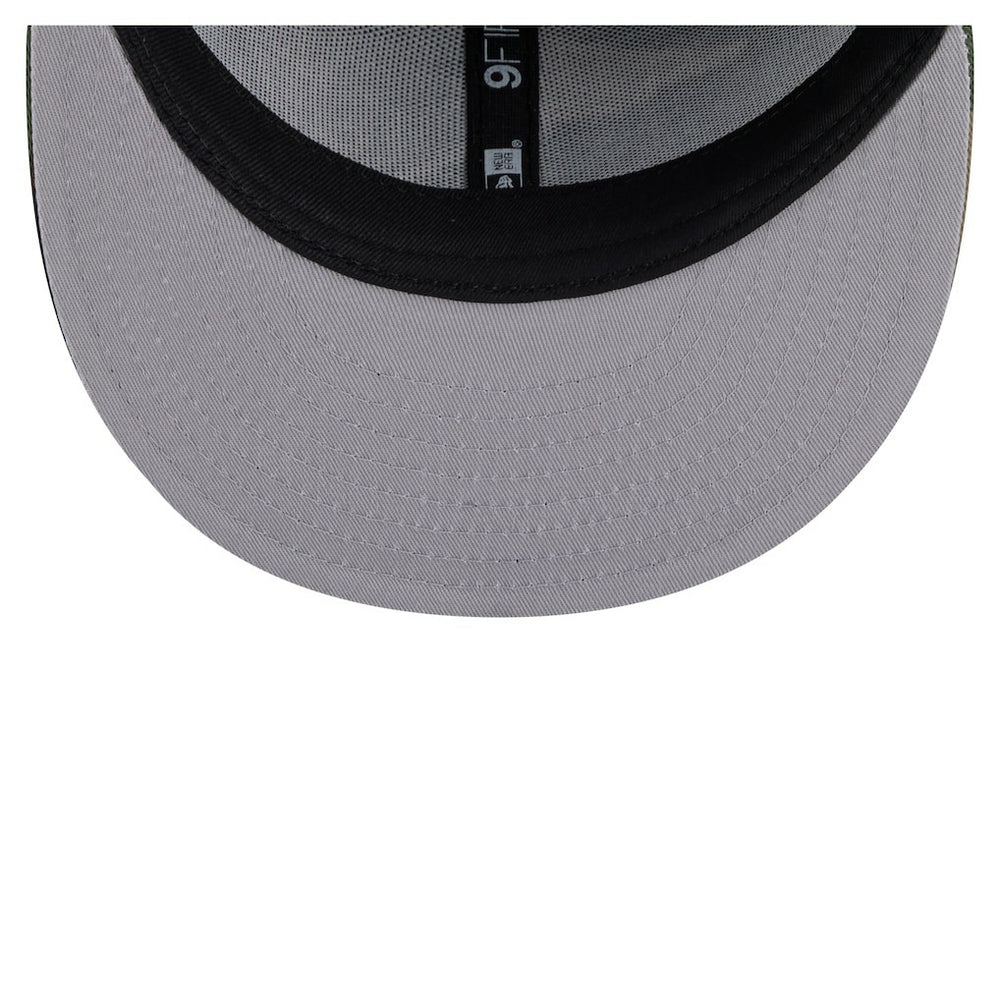 New England Patriots Adult Burnt Wood Camo 9FIFTY Snapback Hat Dark Brown | NFL
