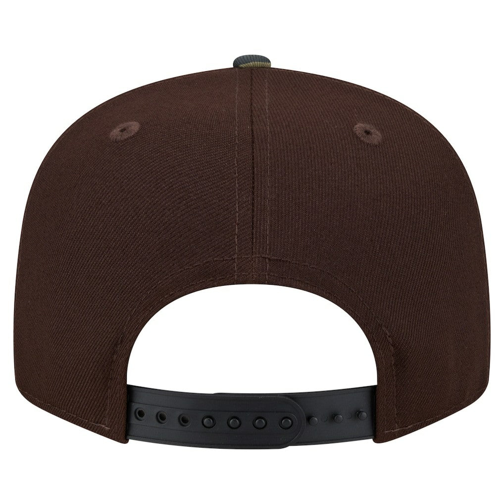 New York Giants Adult Burnt Wood Camo 9FIFTY Snapback Hat Dark Brown | NFL