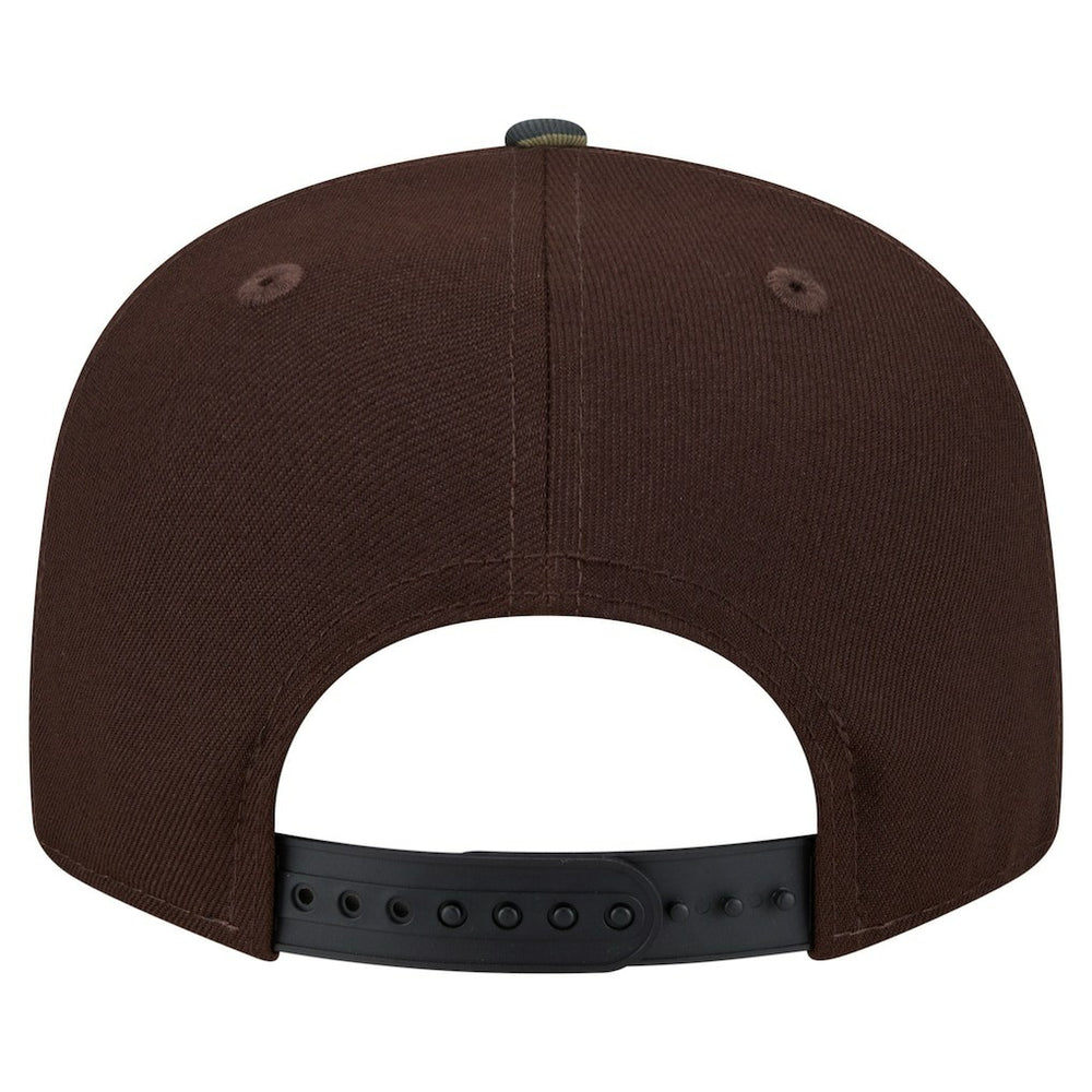 New York Giants Adult Burnt Wood Camo 9FIFTY Snapback Hat Dark Brown | NFL