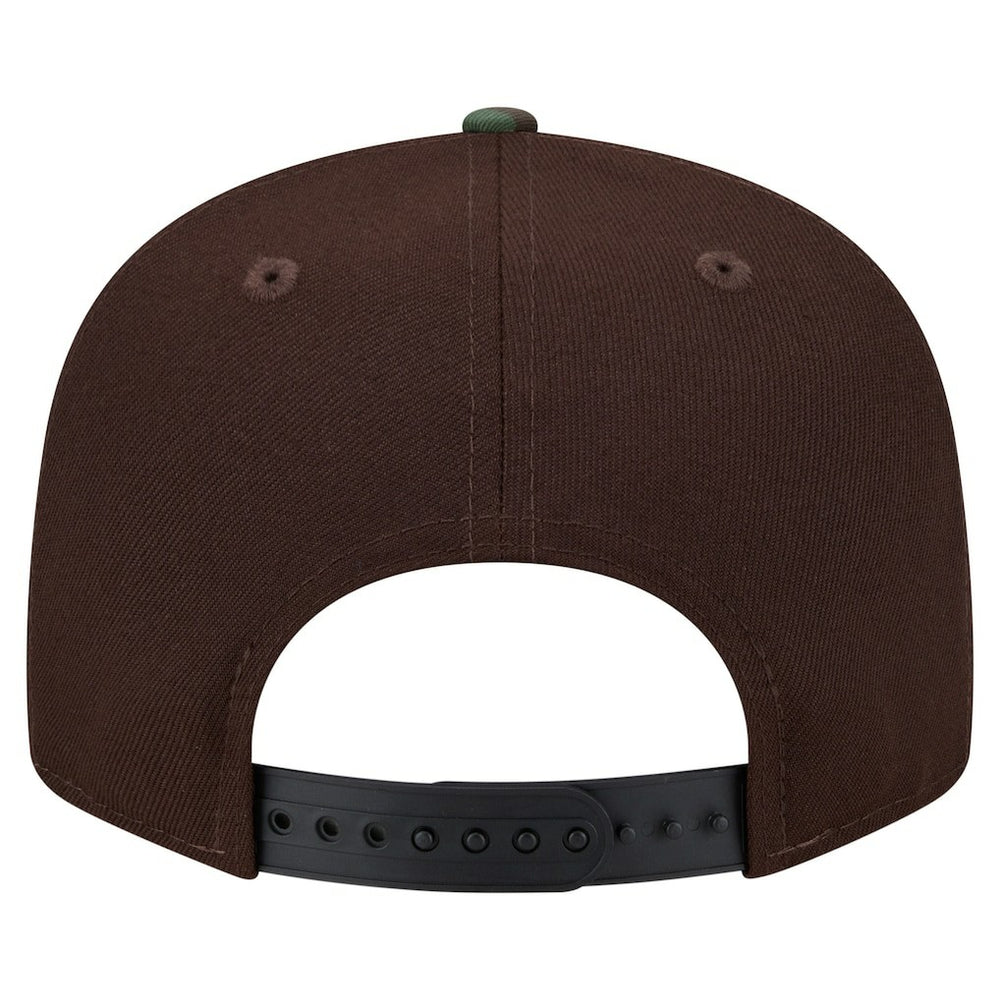 Philadelphia Eagles Adult Burnt Wood Camo 9FIFTY Snapback Hat Dark Brown | NFL