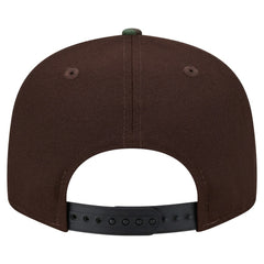 Philadelphia Eagles Adult Burnt Wood Camo 9FIFTY Snapback Hat Dark Brown | NFL