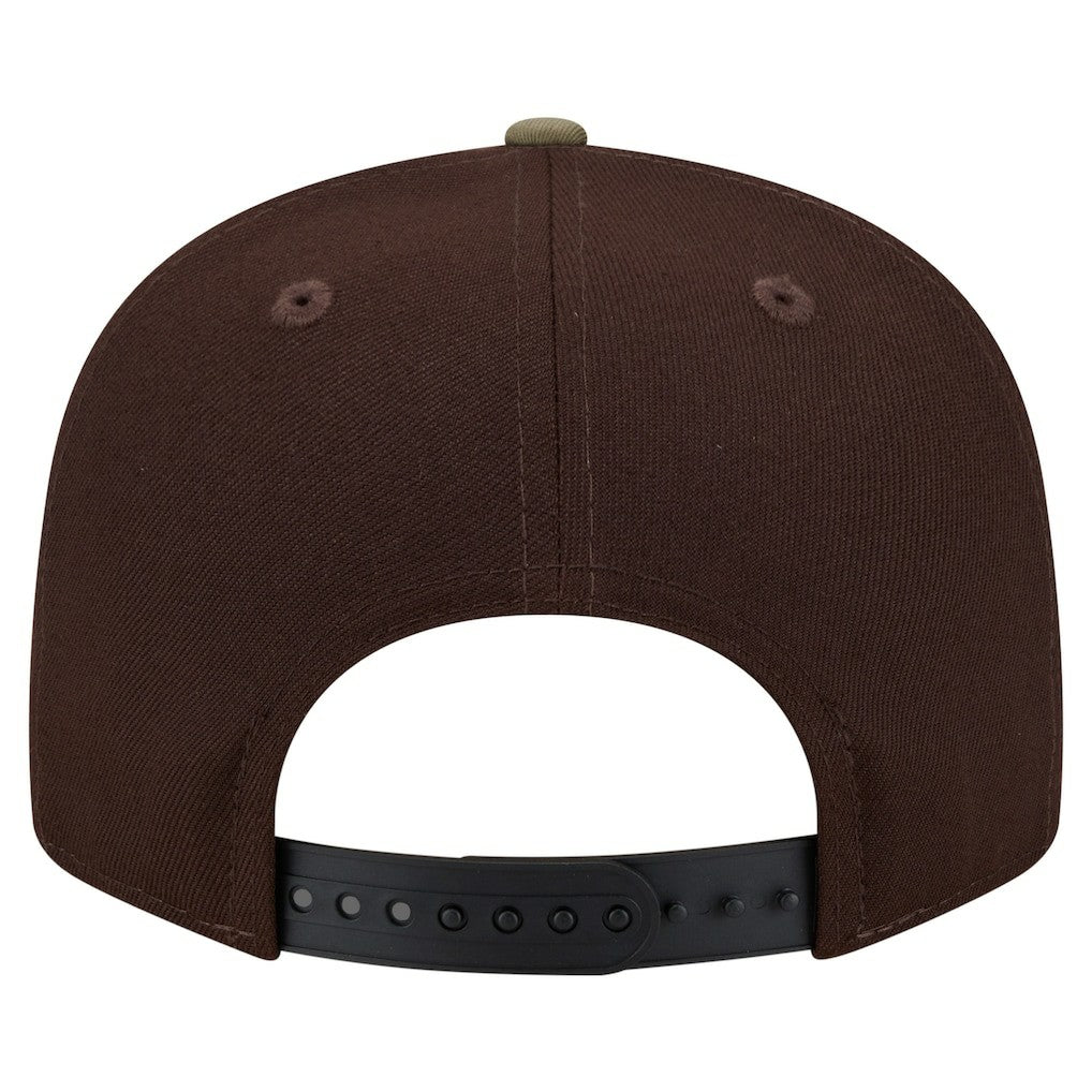 Cleveland Browns Adult Burnt Wood Camo 9FIFTY Snapback Hat Dark Brown | NFL
