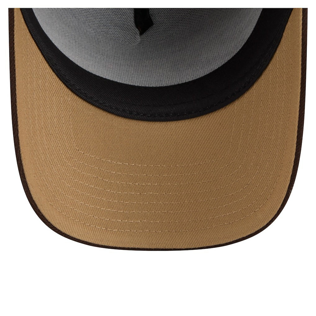 Baltimore Ravens New Era Burnt Wood A-Frame 9FORTY Adjustable Hat Dark Brown | NFL