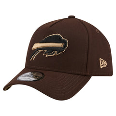 Buffalo Bills New Era Burnt Wood A-Frame 9FORTY Adjustable Hat Dark Brown | NFL