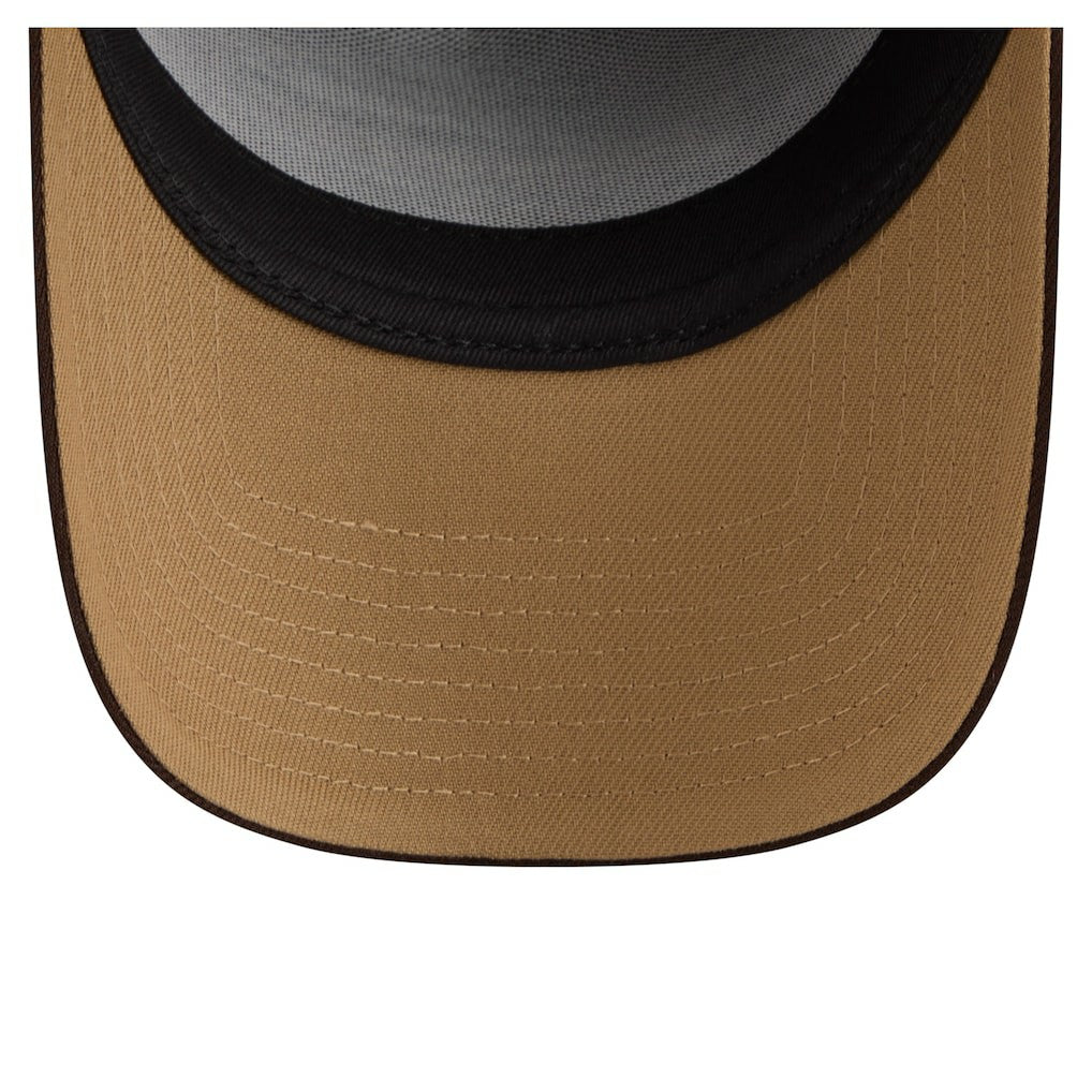 Buffalo Bills New Era Burnt Wood A-Frame 9FORTY Adjustable Hat Dark Brown | NFL
