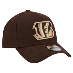 Cincinnati Bengals New Era Burnt Wood A-Frame 9FORTY Adjustable Hat Dark Brown | NFL
