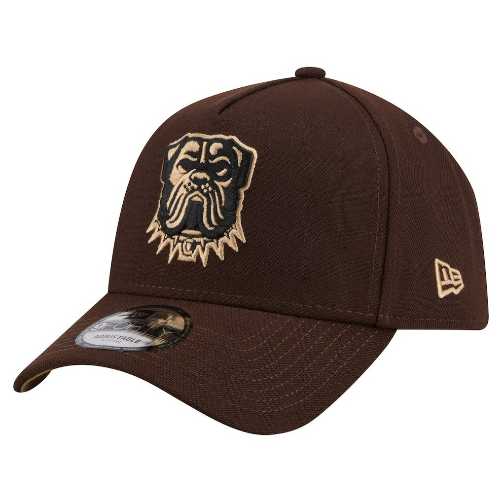 Cleveland Browns New Era Burnt Wood A-Frame 9FORTY Adjustable Hat Dark Brown | NFL
