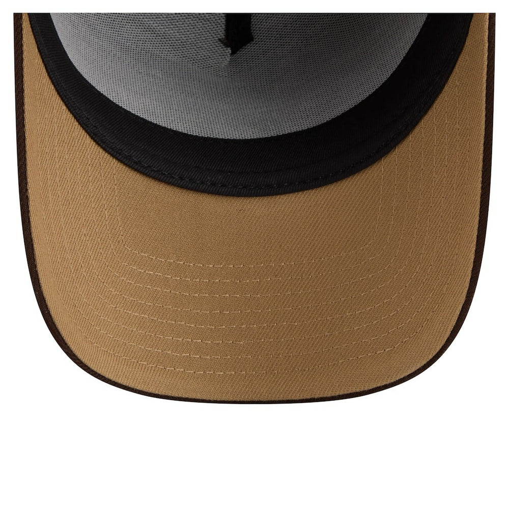 Detroit Lions New Era Burnt Wood A-Frame 9FORTY Adjustable Hat Dark Brown | NFL