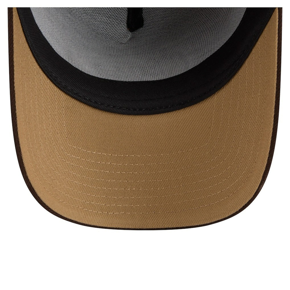 Kansas City Chiefs New Era Burnt Wood A-Frame 9FORTY Adjustable Hat Dark Brown | NFL