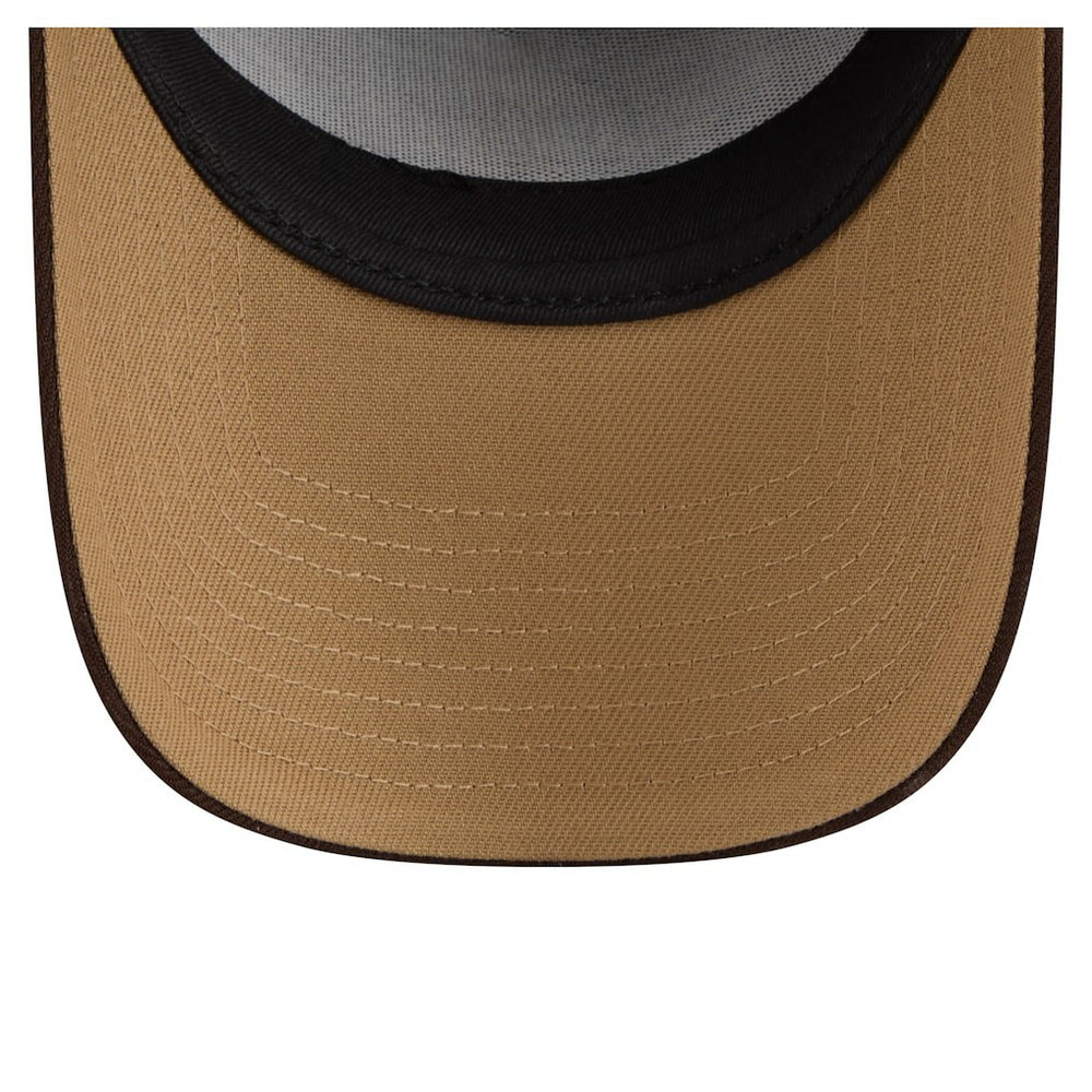 Miami Dolphins New Era Burnt Wood A-Frame 9FORTY Adjustable Hat Dark Brown | NFL