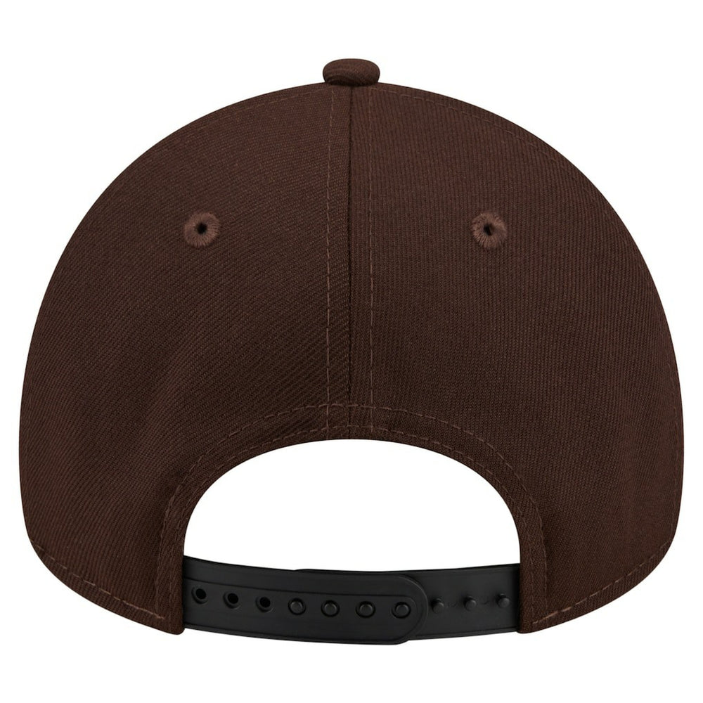 Minnesota Vikings New Era Burnt Wood A-Frame 9FORTY Adjustable Hat Dark Brown | NFL