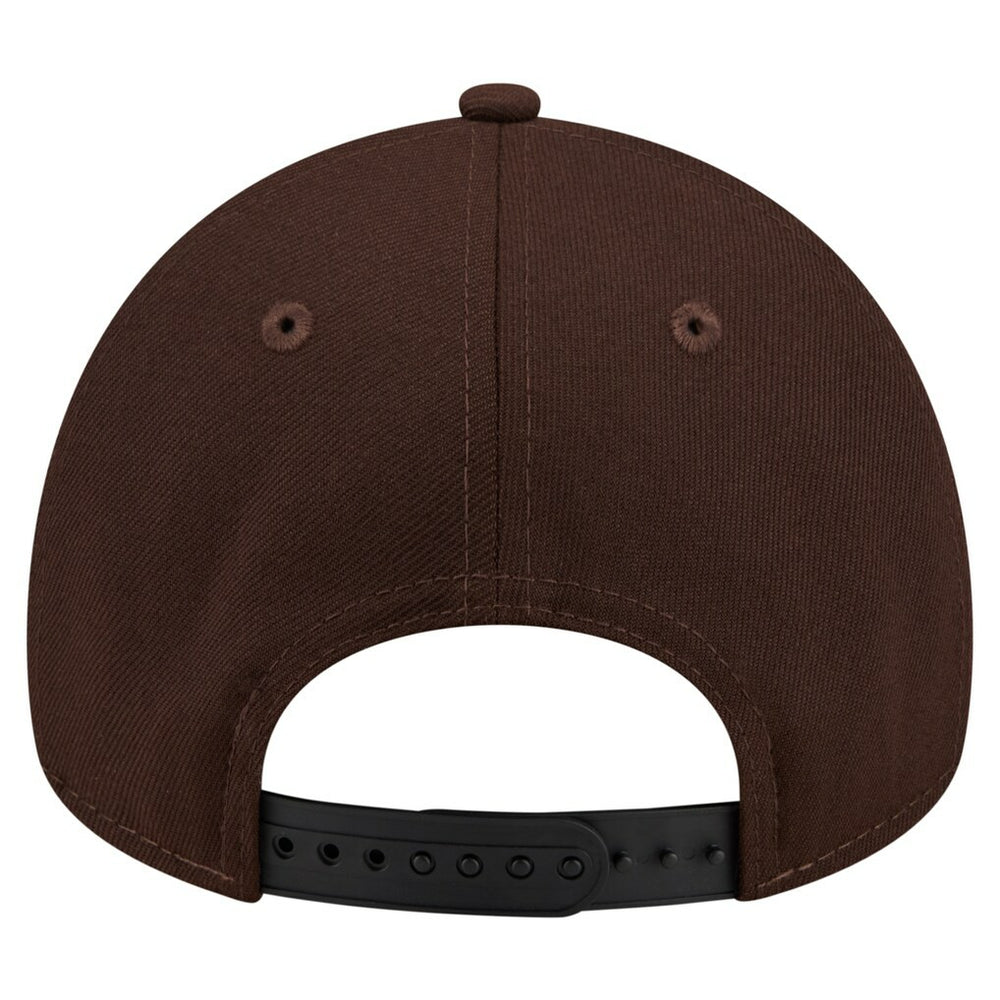 New England Patriots New Era Burnt Wood A-Frame 9FORTY Adjustable Hat Dark Brown | NFL