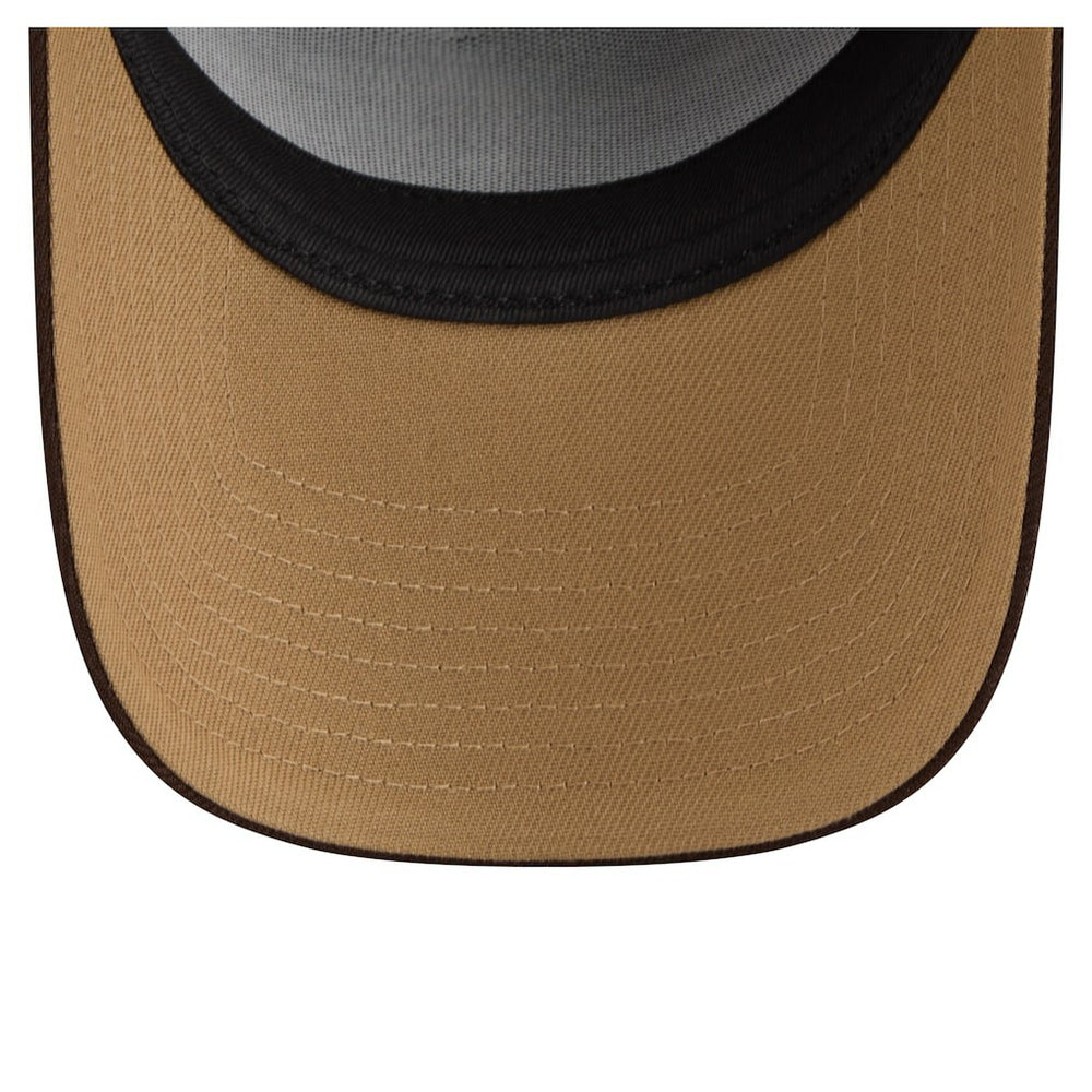 New England Patriots New Era Burnt Wood A-Frame 9FORTY Adjustable Hat Dark Brown | NFL