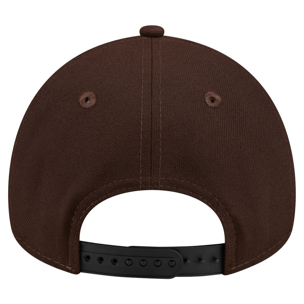 New York Giants New Era Burnt Wood A-Frame 9FORTY Adjustable Hat Dark Brown | NFL