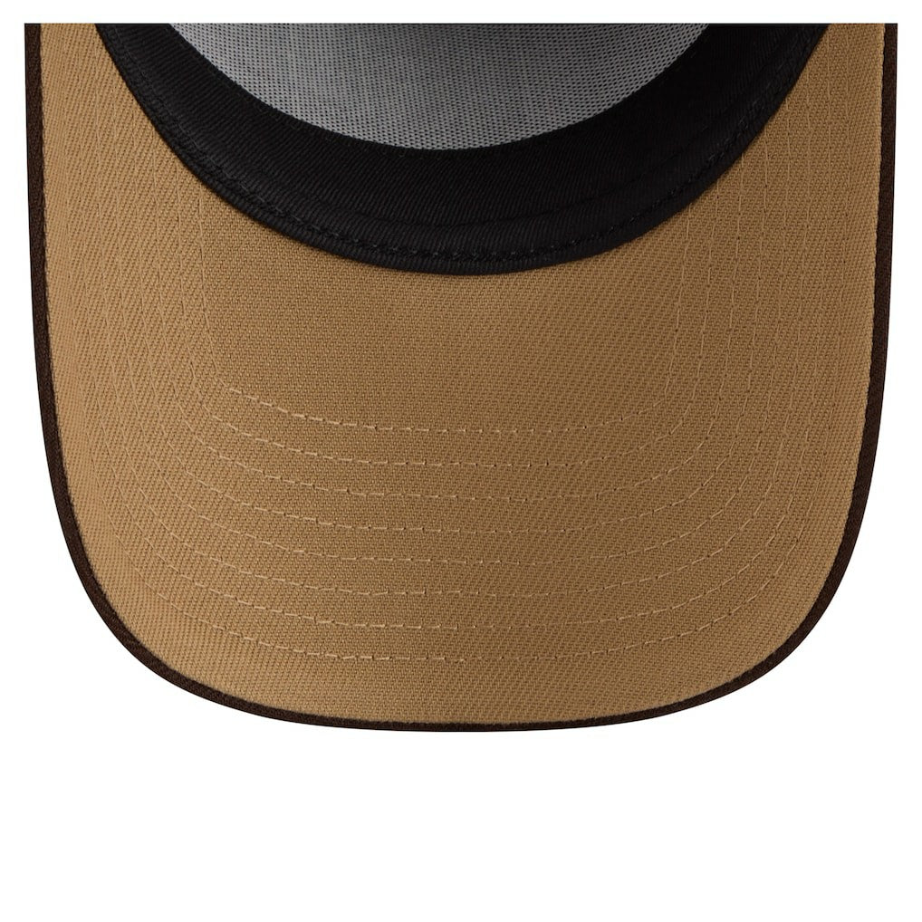 New York Giants New Era Burnt Wood A-Frame 9FORTY Adjustable Hat Dark Brown | NFL