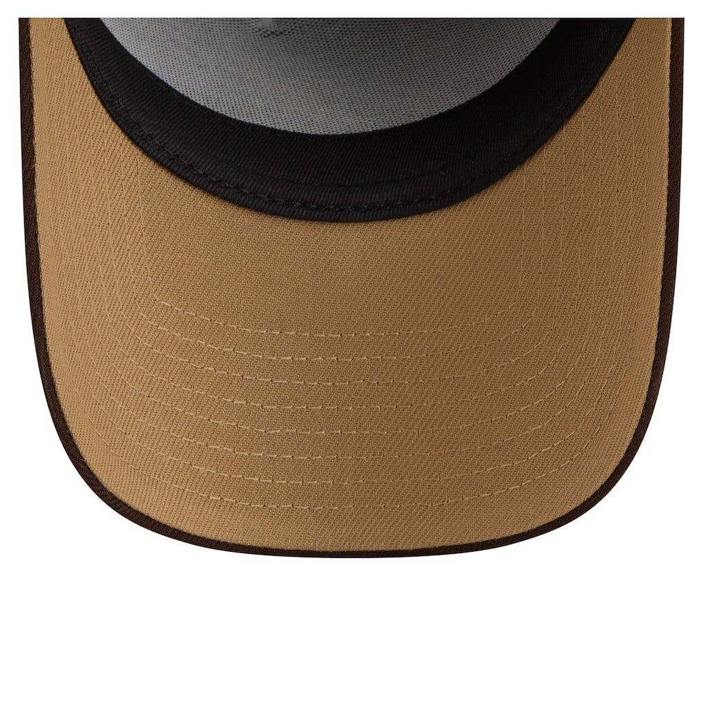 Philadelphia Eagles New Era Burnt Wood A-Frame 9FORTY Adjustable Hat Dark Brown | NFL