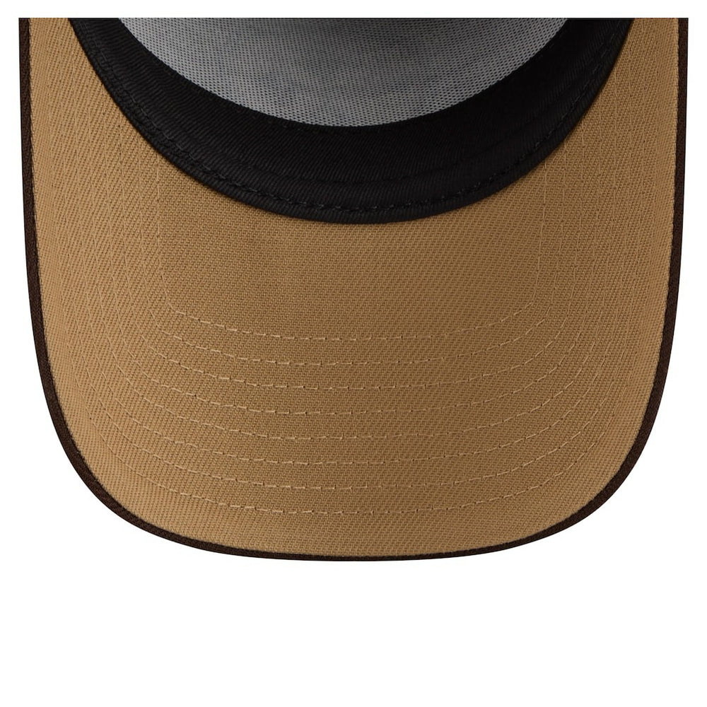 Pittsburgh Steelers New Era Burnt Wood A-Frame 9FORTY Adjustable Hat Dark Brown | NFL
