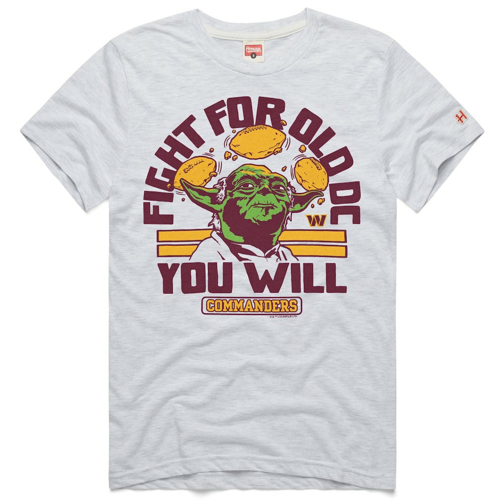 Washington Commanders Homage Unisex Star Wars x NFL Tri-Blend T-Shirt Ash | NFL