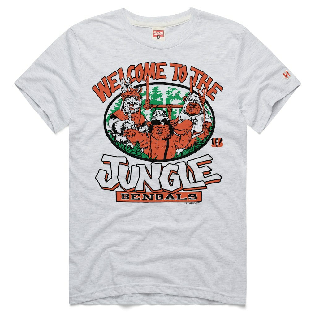 Cincinnati Bengals Homage Unisex Star Wars x NFL Tri-Blend T-Shirt Ash | NFL