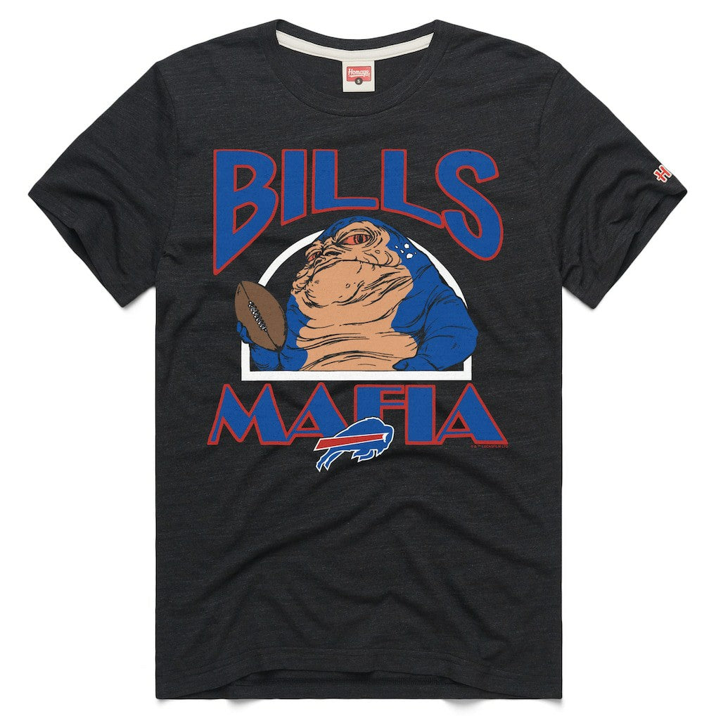 Buffalo Bills Homage Unisex Star Wars x NFL Tri-Blend T-Shirt Charcoal | NFL