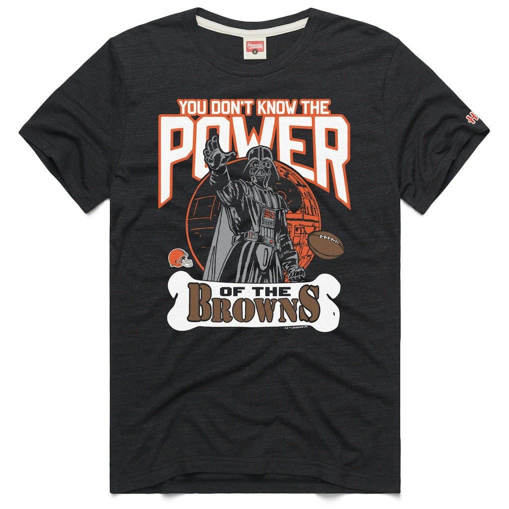 Cleveland Browns Homage Unisex Star Wars x NFL Tri-Blend T-Shirt Charcoal | NFL