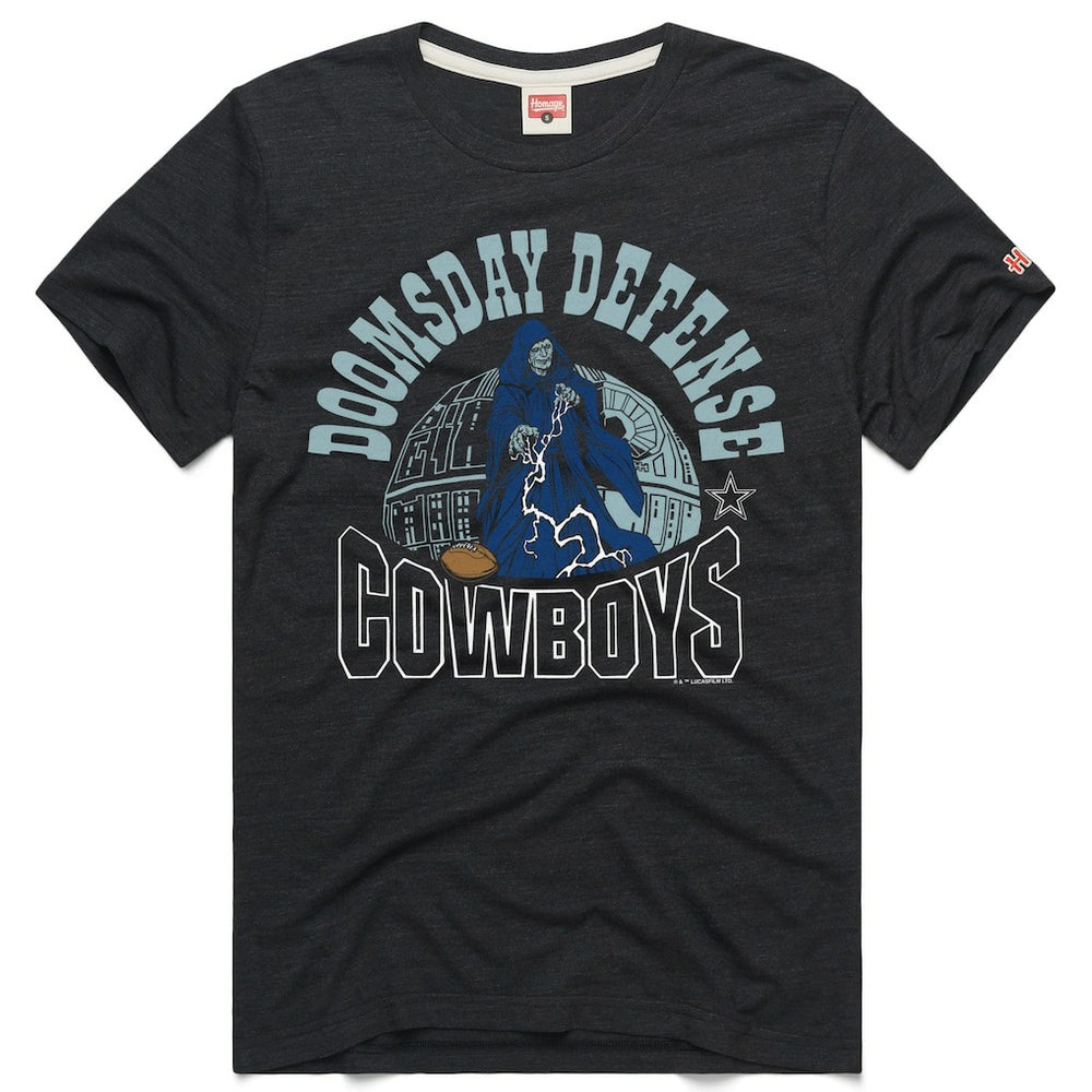 Dallas Cowboys Homage Unisex Star Wars x NFL Tri-Blend T-Shirt Charcoal | NFL
