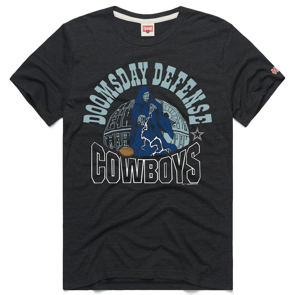 Dallas Cowboys Homage Unisex Star Wars x NFL Tri-Blend T-Shirt Charcoal | NFL