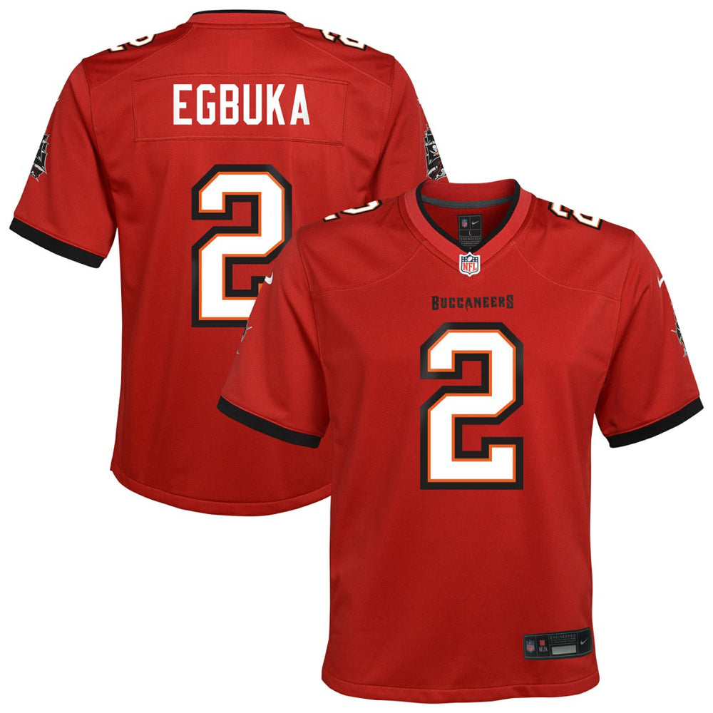 Emeka Egbuka Tampa Bay Buccaneers Youth Team Game Jersey Red | Nike for Sale