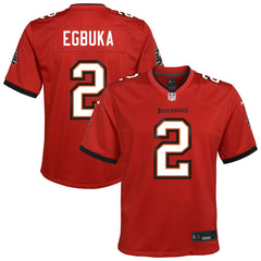 Emeka Egbuka Tampa Bay Buccaneers Youth Team Game Jersey Red | Nike for Sale