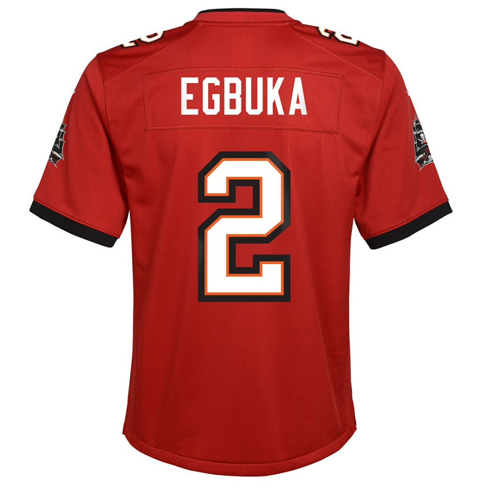 Emeka Egbuka Tampa Bay Buccaneers Youth Team Game Jersey Red | Nike for Sale