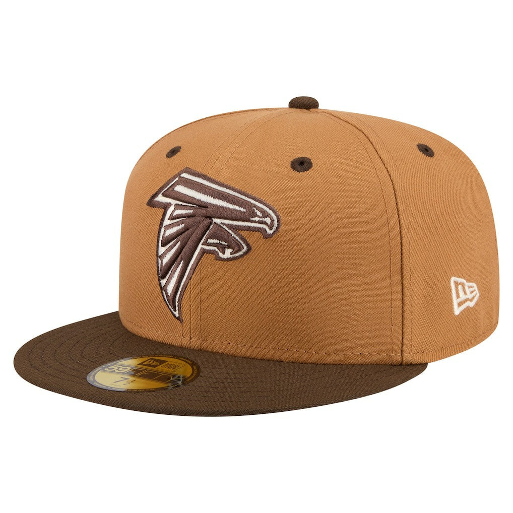 Atlanta Falcons New Era Two-Tone Walnut 59FIFTY Fitted Hat Light Brown/Dark Brown | NFL