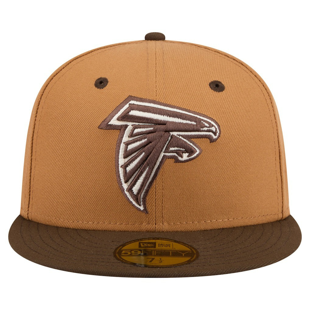 Atlanta Falcons New Era Two-Tone Walnut 59FIFTY Fitted Hat Light Brown/Dark Brown | NFL